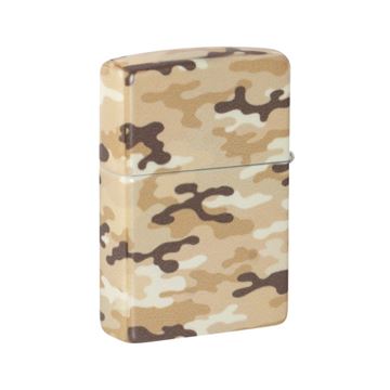 Zippo Lighter, Camouflage set fra bagside