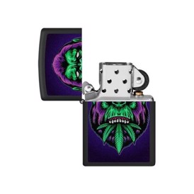 Zippo Lighter med Cannabis Gorilla Design set uden flamme