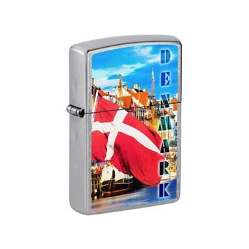 Zippo Lighter, Dansk Flag i Nyhavn set fra vinkel