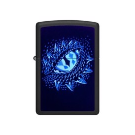 Zippo Lighter Dragon Eye Design set med uv lys