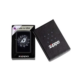 Zippo Lighter Dragon Eye Design set med æske