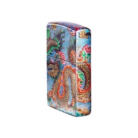 Zippo Lighter Dragon Design set fra siden