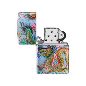 Zippo Lighter Dragon Design set uden flamme