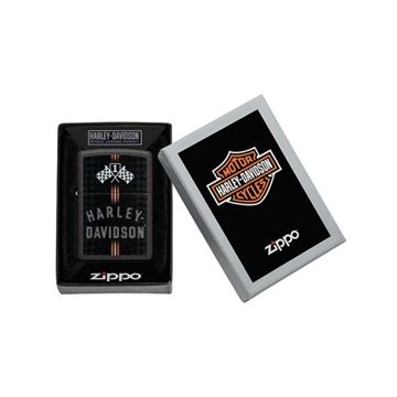 Zippo Lighter Harley Davidson set i æske