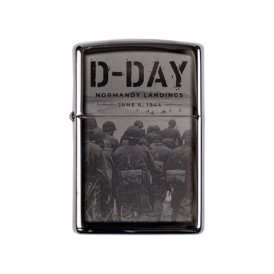 Zippo Lighter med motiv af D-Day Normandy Landings
