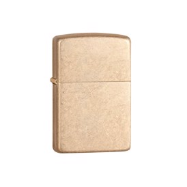 Zippo lighter i messing og tubmled finish