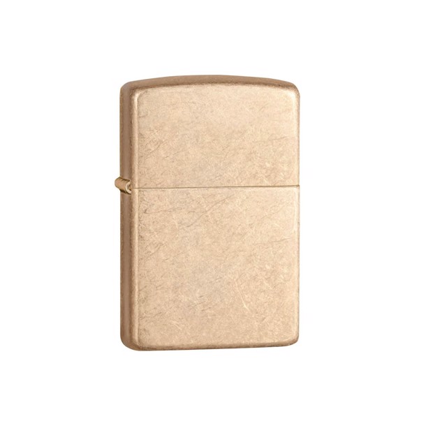 Zippo lighter i messing og tubmled finish