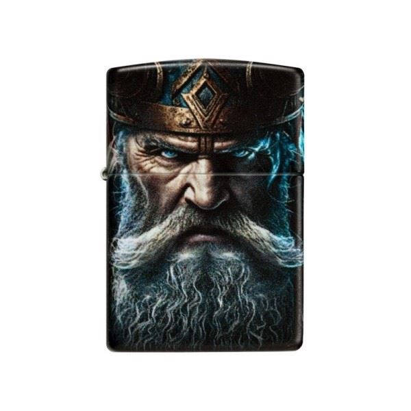 Zippo Lighter med Viking Face Design