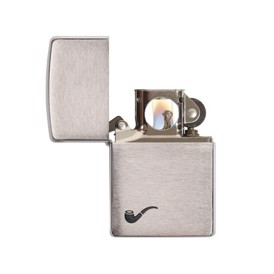 Pipe Zippo lighter med hul til flamme