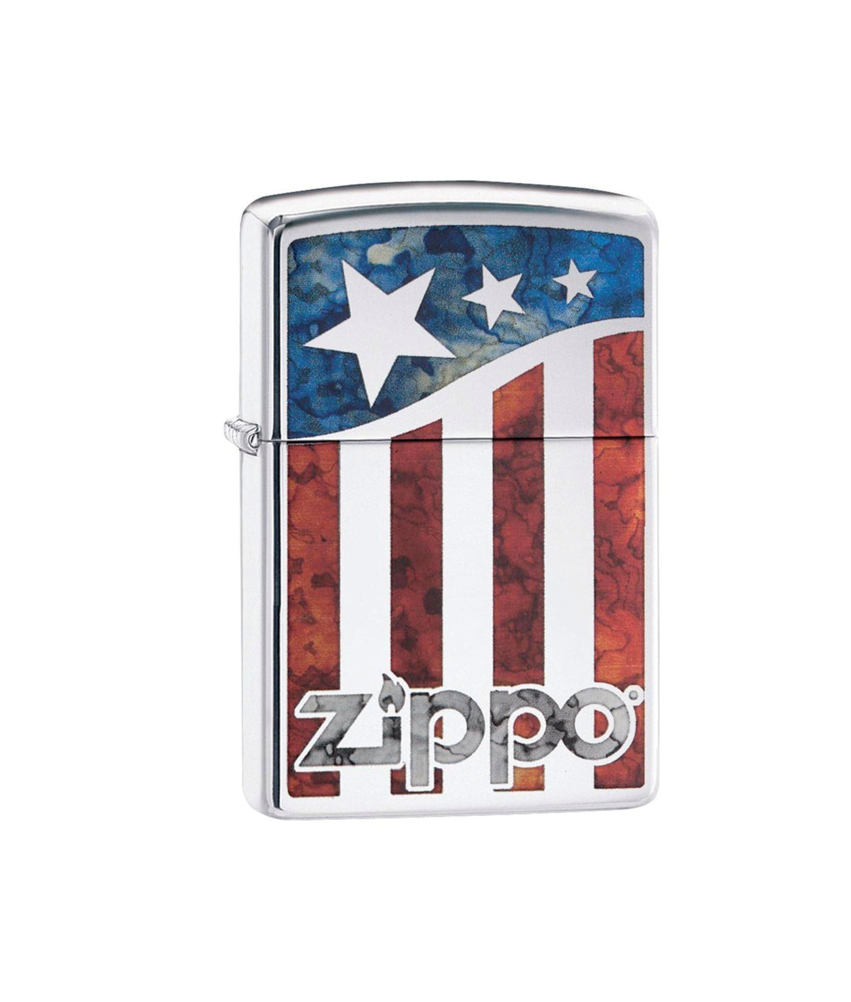 U.S. Flag lighter fra Zippo i højglans hos